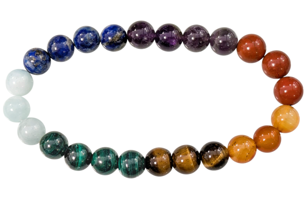 Bracelet 7 Chakras Ø 8mm