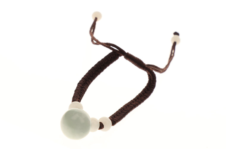 Bracelet Jade Perle et Corde