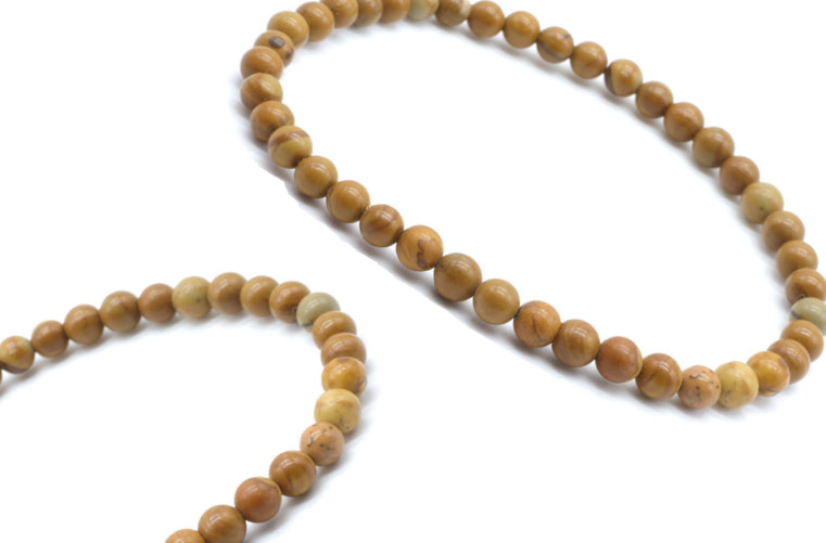 Bracelet Bois Fossilisé 4mm