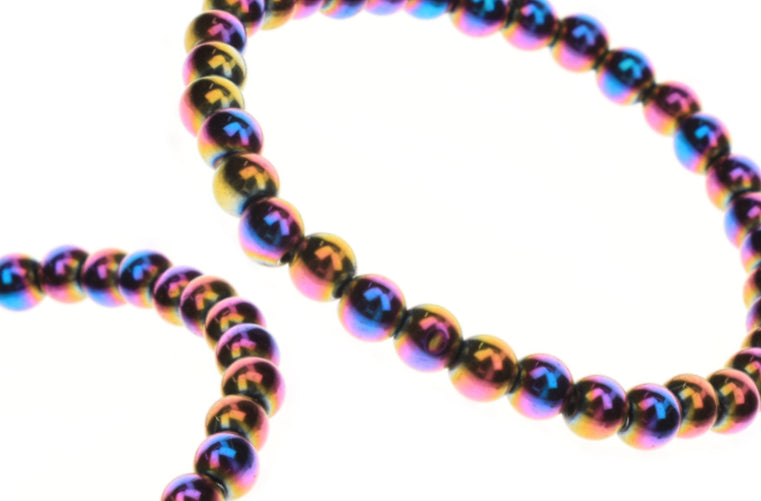 Bracelet Hématite Rainbow 6mm