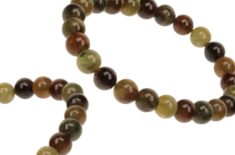 Bracelet Grenat Vert 8mm