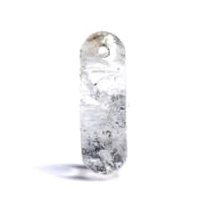 Pendentif Percé Cristal De Roche Goutte