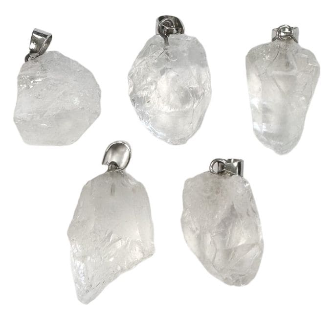 Pendentif Cristal De Roche Brute