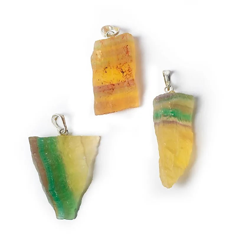 Pendentif Fluorite Brute