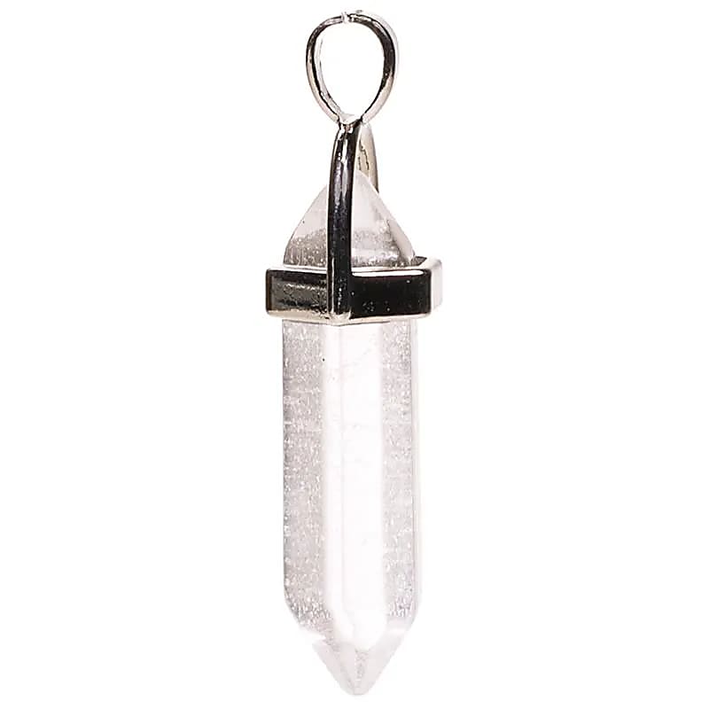 Pendentif Cristal De Roche Double Pointe