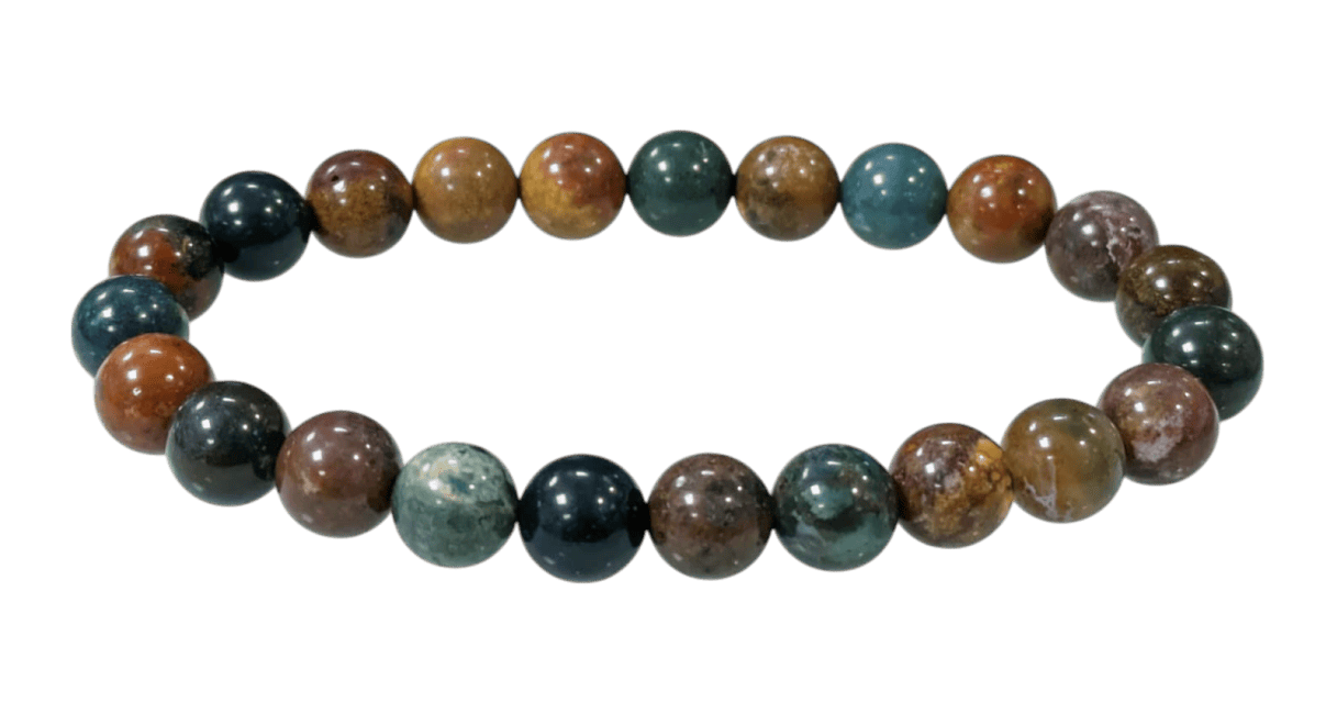 Bracelet Jaspe océan Ø 8mm