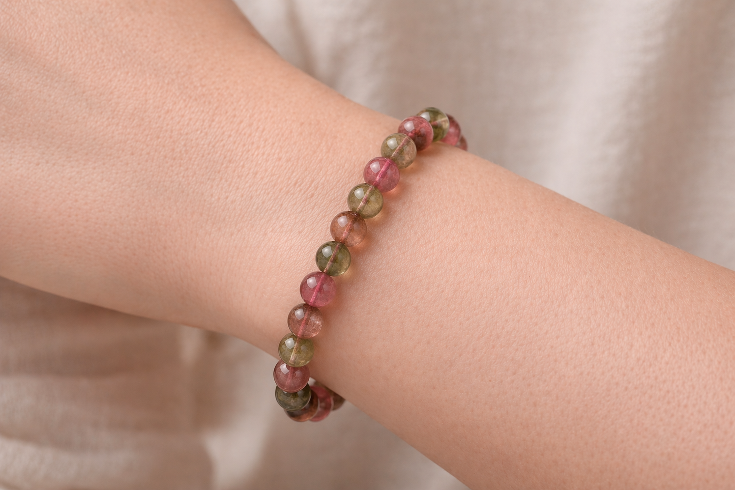 Bracelet Tourmaline Melon d'eau