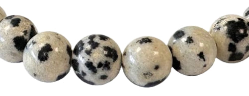Bracelet Jaspe Dalmatien Ø 6mm