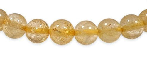 Bracelet Cristal de Roche Rutile Ø 6mm