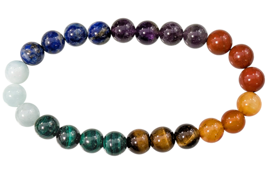Bracelet 7 Chakras Ø 8mm