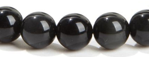 Bracelet Obsidienne noire Ø 8mm