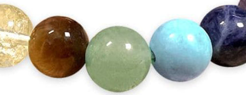 Bracelet 7 Chakras Améthyste Qualité supérieure Ø 8mm