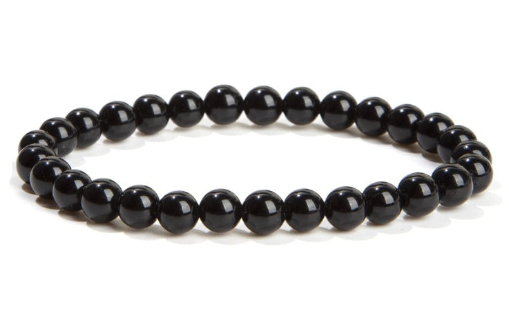 Bracelet Obsidienne noire Ø 6mm