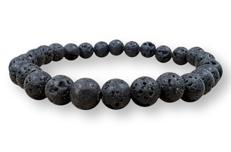 Bracelet Pierre de Lave Ø 6mm