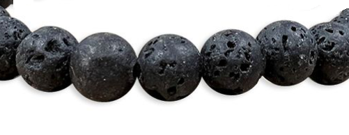 Bracelet Pierre de Lave Ø 6mm