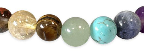 Bracelet 7 Chakras Améthyste Qualité supérieure Ø 6mm