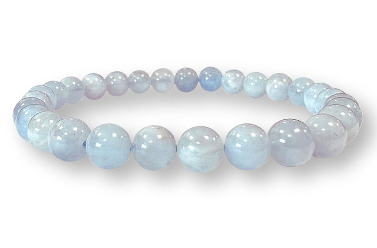 Bracelet Aigue-marine Ø 6mm