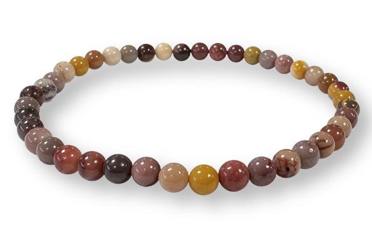 Bracelet Jaspe Mokaïte Ø 4mm