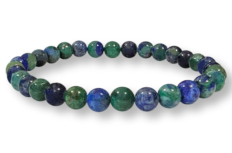 Bracelet Azurite Malachite Ø 6mm