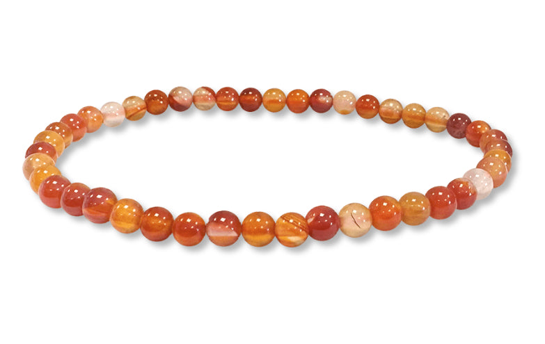 Bracelet Cornaline Ø 4mm