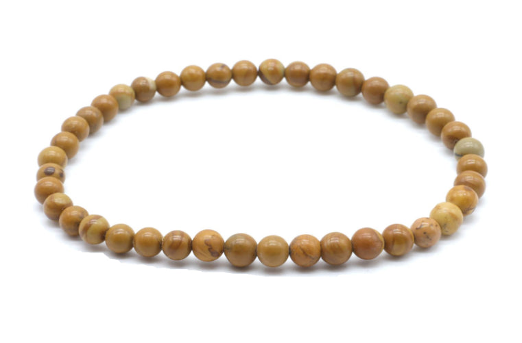 Bracelet Bois Fossilisé 4mm