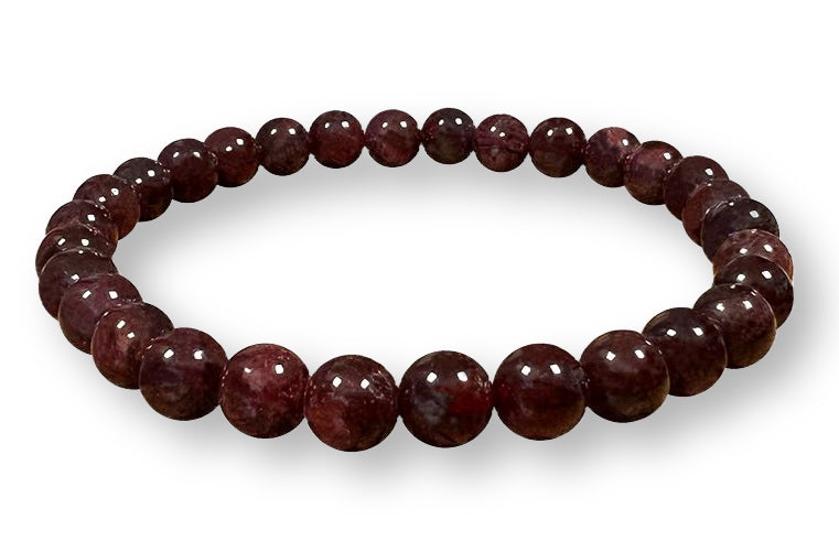 Bracelet Grenat Ø 6mm