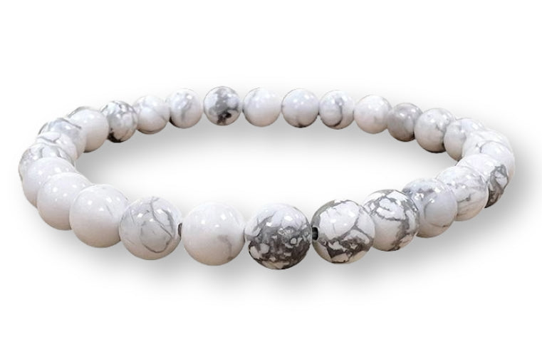 Bracelet Howlite Ø 6mm