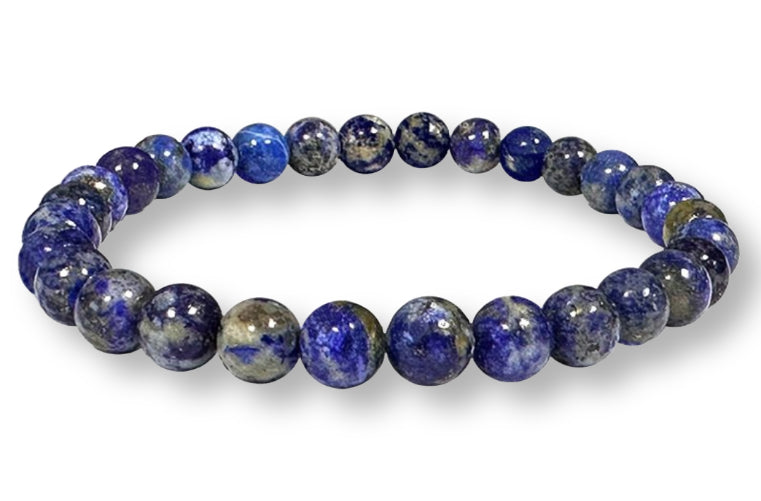 Bracelet Lapis Lazuli qualité supérieure Ø 6mm