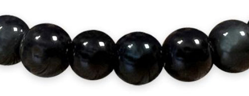 Bracelet Obsidienne Œil Céleste Ø 6mm