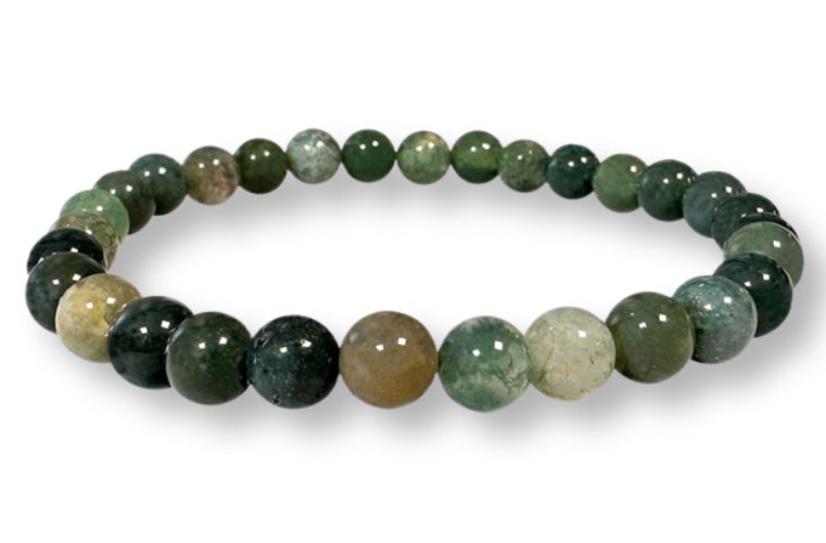 Bracelet Agate Mousse 6mm