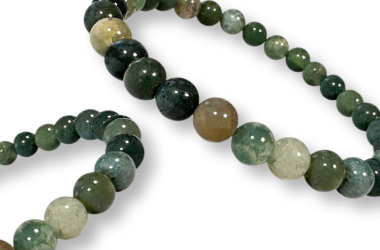 Bracelet Agate Mousse 6mm