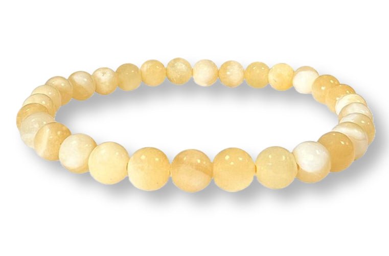 Bracelet Calcite Orange Ø 6mm