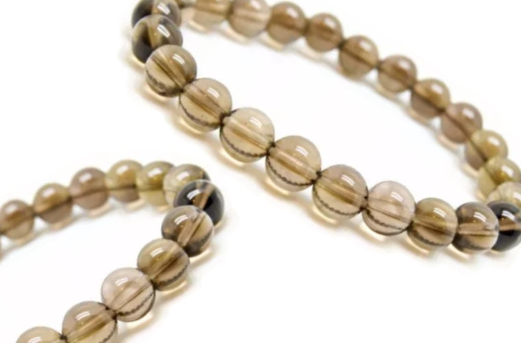 Bracelet Quartz Fumé 6mm