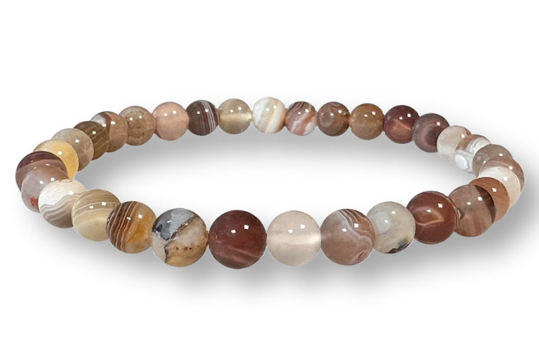 Bracelet Agate Botswana Ø 6mm