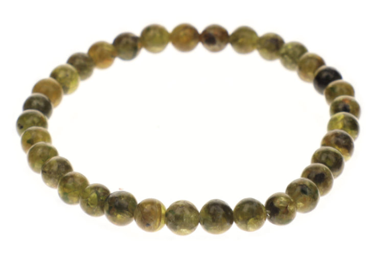 Bracelet Péridot 6mm