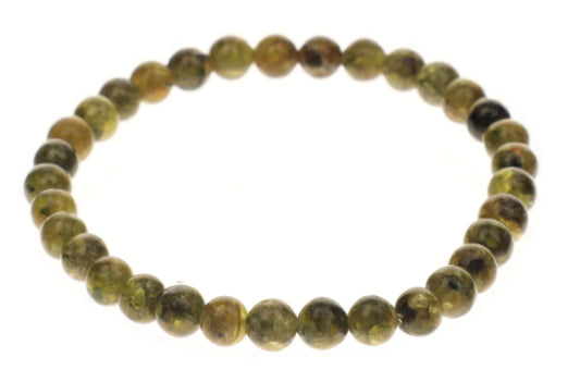 Bracelet Péridot 6mm