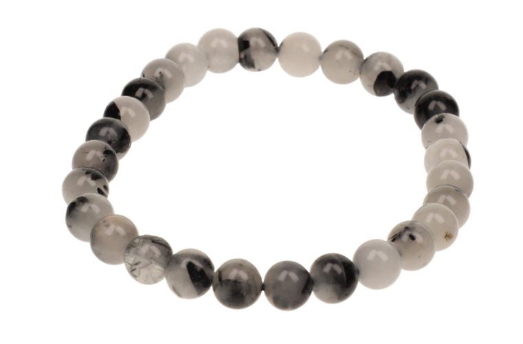 Bracelet Quartz Tourmaline 6mm