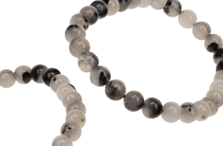 Bracelet Quartz Tourmaline 6mm