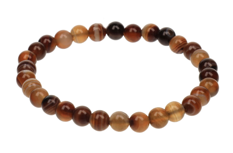 Bracelet Agate Botswana 6mm