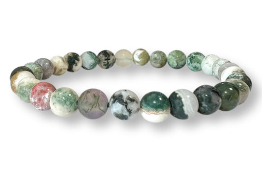 Bracelet Agate Dendrite 6mm