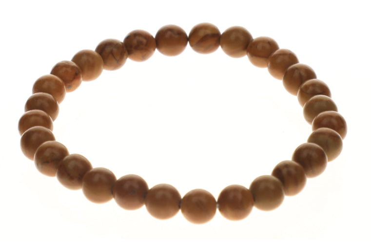 Bracelet Bois Fossilisé 6mm