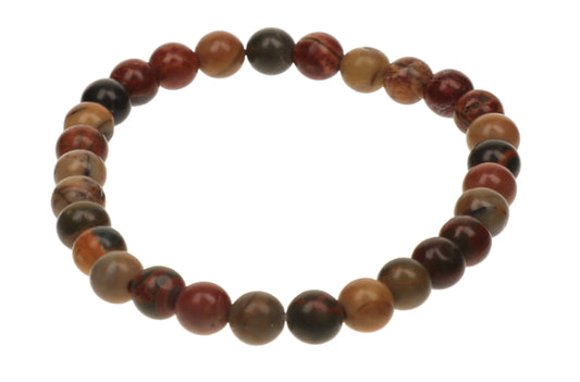 Bracelet Jaspe Polychrome 6mm