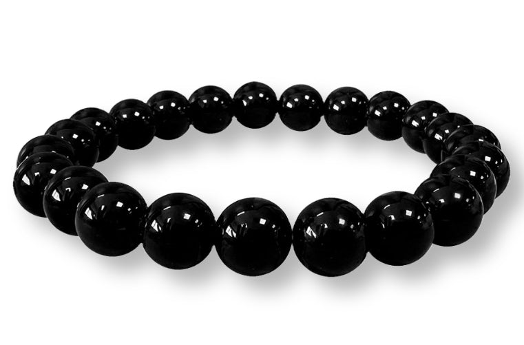 Bracelet Spinelle Noire Ø 8mm