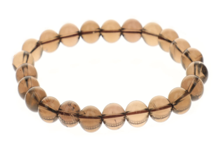 Bracelet Quartz fumé 8mm