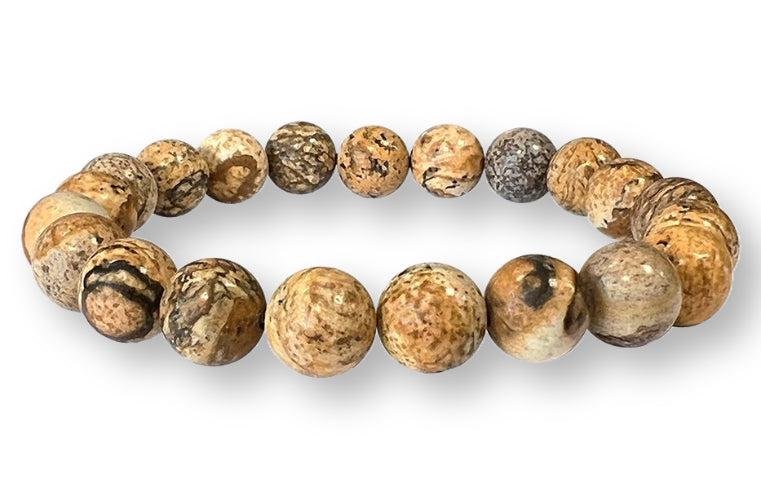 Bracelet Jaspe Paysage Ø 8mm