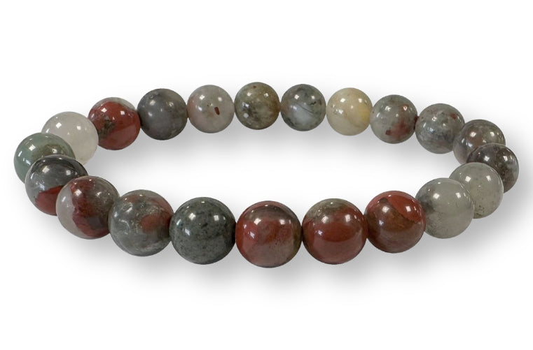 Bracelet Jaspe Héliotrope Ø 8mm