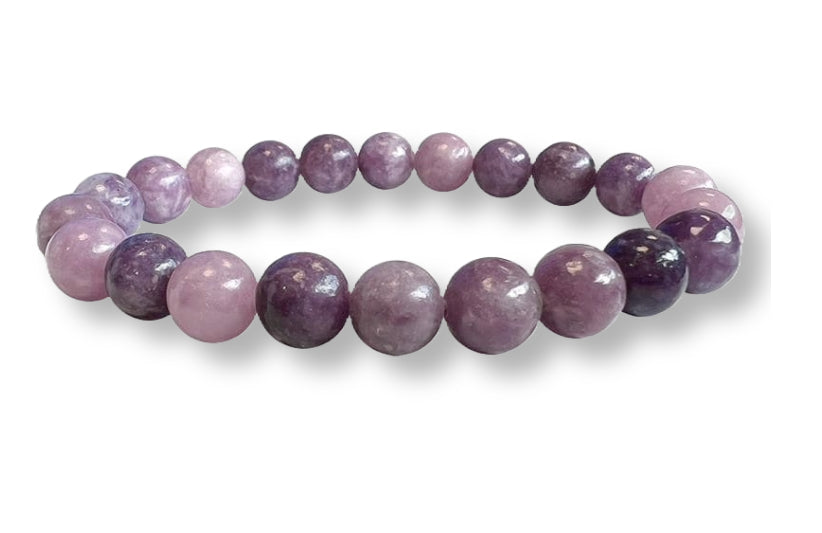 Bracelet Lépidolite Ø 8mm