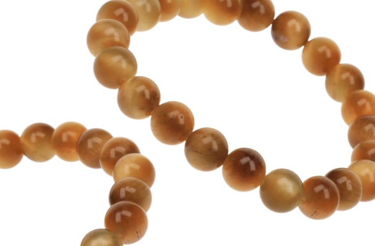 Bracelet Oeil de Tigre Blanc 8mm