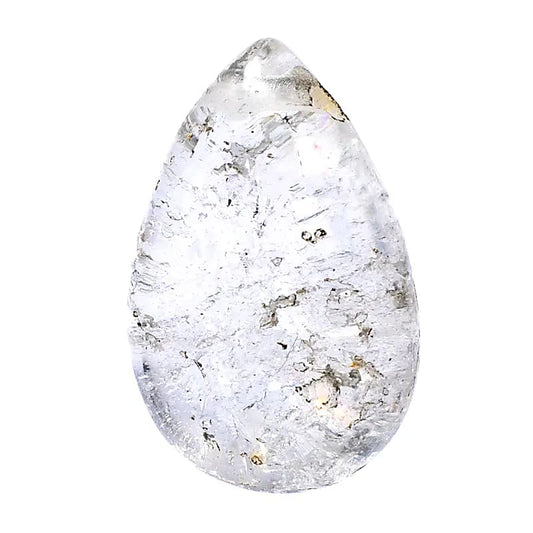 Pendentif Percé Cristal De Roche Goutte