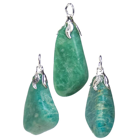 Pendentif Amazonite Laiton